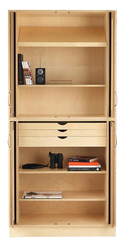 Sjöbergs Skåp 1, whiteboard-/björkdörrar