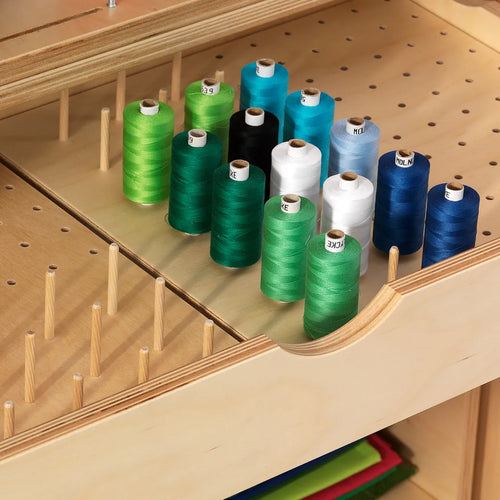 Hållare sytrådsrullar, Skåp 1