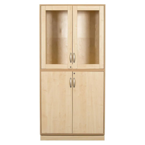 Sjöbergs Skåp 1, glas-/björkdörrar